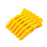 Set de 2 unități: Clame pentru păr, 6 bucăți, galbene