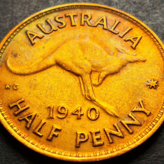 Moneda istorica HALF PENNY - AUSTRALIA, anul 1940 *cod 1856 - MAI RARA