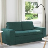 vidaXL Canapea 140cm Verde &icirc;nchis Metal 42024393