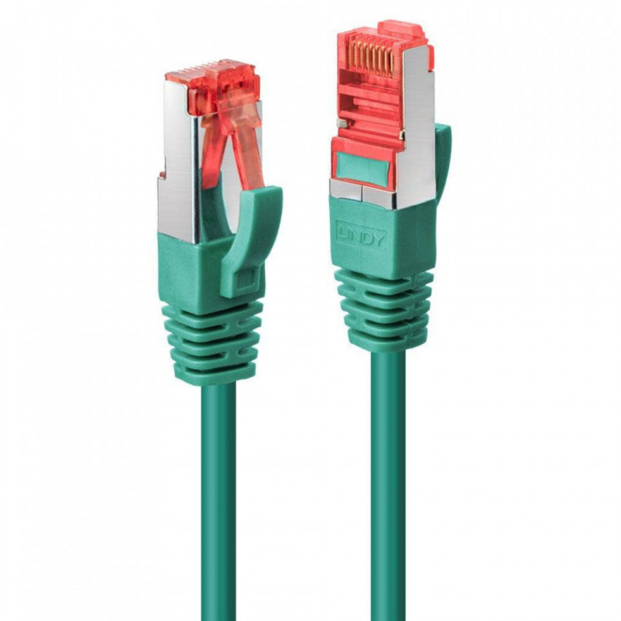 Cablu retea Lindy 3m Cat.6 S/FTP, green