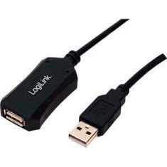 Cablu Logilink UA0001A Repeater USB 1.1 USB 2.0 USB A soclu USB A mufa 5m Negru foto