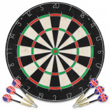 Placa de darts profesionala cu 6 sageti, sisal GartenMobel Dekor