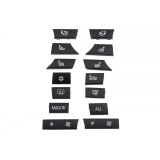 Set de reparatie butoane climatizare, Klimatyzacji, Bmw Seria 5 F10, F11 2009-, 5gt F07 2009-, 14 elemente-, pt model scaune ventilate, 61319313924