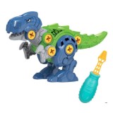 Set de constructie cu surubelnita, model dinozaur, 3+ Ani