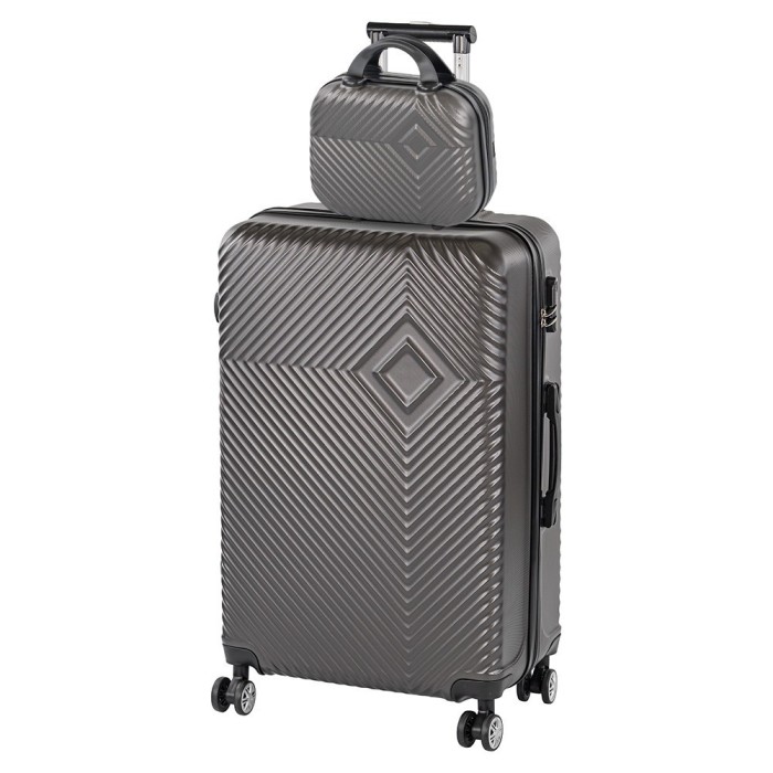 TraveLux Pro V gurul&oacute;s bőr&ouml;nd szett sz&uuml;rke