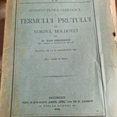 Ioan Simionescu - Constitutiunea Geologica a Termului Prutului din Nordul Moldovei