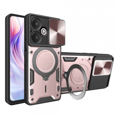 Husa pentru Xiaomi Redmi 13C 5G, Techsuit, CamGuard Pro, Roz Aurie foto