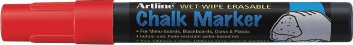 Marker Cu Creta Artline, Pentru Table De Scris, Varf 4.0mm - Rosu