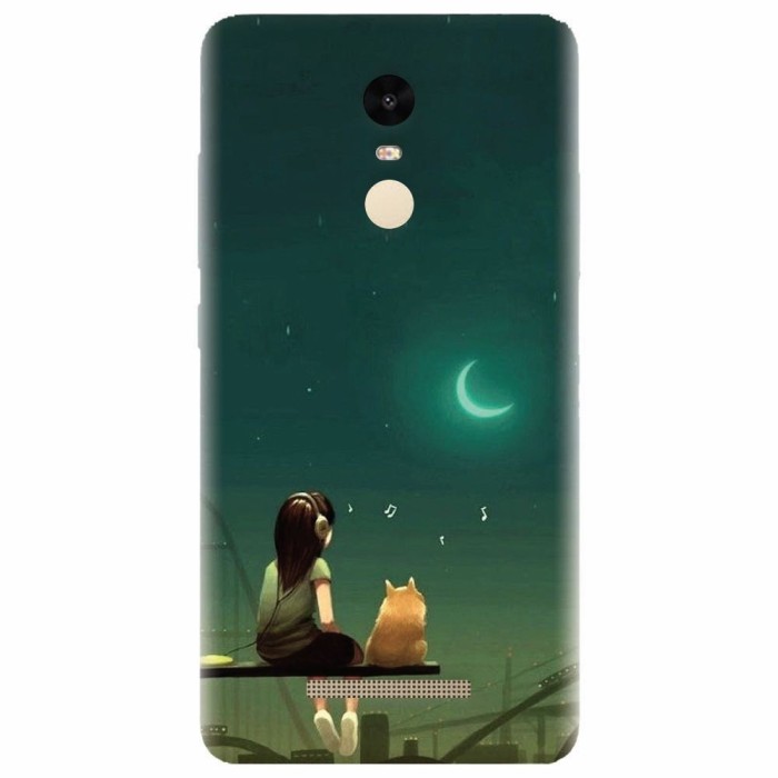 Husa silicon pentru Xiaomi Remdi Note 3, Cat And Girl
