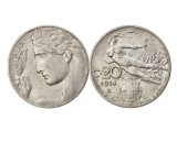 Italia 1914 - 20 centimes, circulata