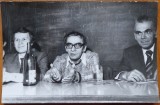 Fotografie publicata in Viata Studenteasca, 1980, Marin Preda, Eugen Simion