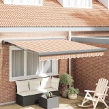 Marchiza retractabilă automată cu dungi colorate 350 x 250 cm