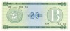 CUBA █ bancnota █ 20 Pesos █ 1985 █ P-FX9 █ Serie B █ UNC █ necirculata