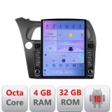 Navigatie Honda Civic Hatchback 2006-2012, ecran Tesla 9.7, Android