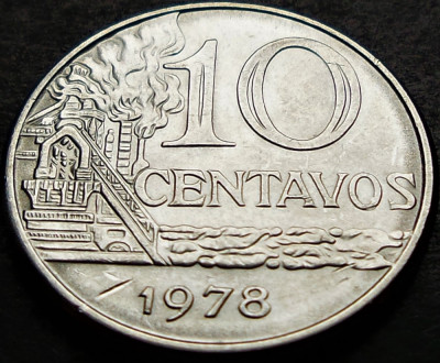 Moneda 10 CENTAVOS - BRAZILIA, anul 1978 *cod 5091 = A.UNC foto