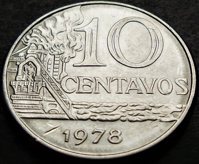 Moneda 10 CENTAVOS - BRAZILIA, anul 1978 *cod 5091 = A.UNC foto