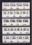 ROMANIA 2009 LP1842 TRAMVAIE ELECTRICE STRAIF 4 SERII CU 4 TABS-URI DIFERITE MNH