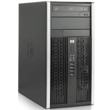 Unitate PC Second Hand, HP COMPAQ 8000 TOWER, Procesor Q9500, Memorie RAM 8 GB, SSD 128 GB NOU, DVD/RW