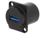 Adaptor USB 3.0 Soclu Față-USB A, Soclu Spate-USB AB Micro