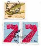 Polonia - Marci diverse (3 buc.), 1975 - valori obliterate