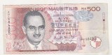 Bnk bn Mauritius 500 rupii 2001 P# 53b - vf