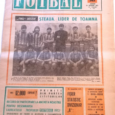 Revista "FOTBAL" 20.12.1972 (STEAUA Bucuresti) lipsesc 4 pagini