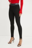 Karl Lagerfeld colanti femei, culoarea negru, neted, A1W10068