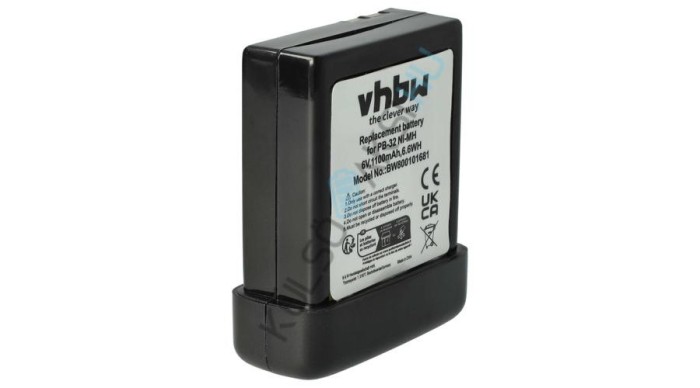 Baterie radio VHBW de &icirc;nlocuire pentru Kenwood PB-32, PB-32H, PB-33, PB-34 - 1100 mAh 6 V NiMH