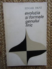 Edgar Papu - Evolutia si formele genului liric