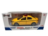 Macheta Taxi Sedan 1:32 replica metal lumini si sunete usi deschise