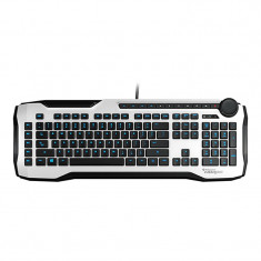 Tastatura Gaming Horde Aimo Roccat, USB, cablu 1.8 m, iluminare RGB, layout US, Alb foto