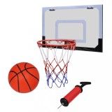 Set coș de baschet indoor cu minge și pompă, vidaXL