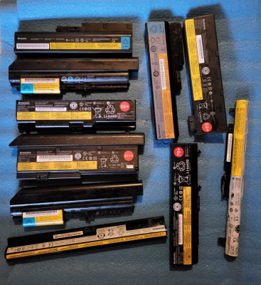 lot 10 baterii laptop - LENOVO - diverse modele - foto