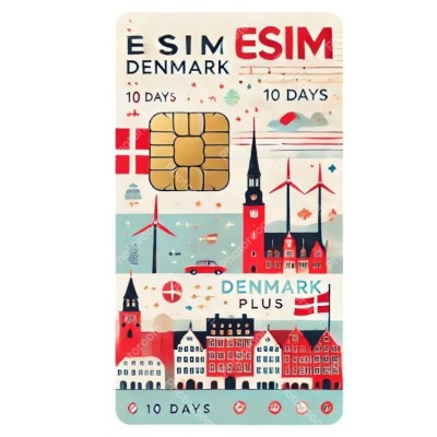 eSIM Denmark, Unlimited Plus, 10 Days foto