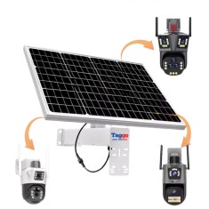 Panou solar 60W cu acumulatori inclusi de 40Ah, pentru camere de supraveghere, iesire 12V - 40W