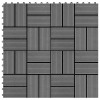 vidaXL Plăci Pardoseală WPC Gri 30x30cm, 2mp, 22 Bucăți, Deck Exterior, Terase, Balcoane