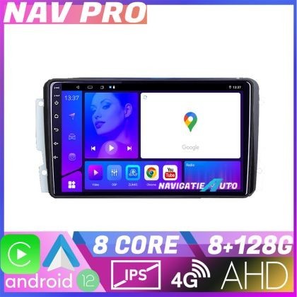 Navigatie Mercedes C 2001 2004 CLK G 2004 2006 KIT 171 EDOTEC-LITE Android Ecran 720P Octa Core 8 128 Carplay CarStore Technology