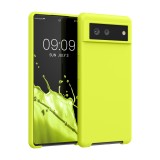Husa Kwmobile pentru Google Pixel 6, Silicon, Galben, 55480.149, Carcasa