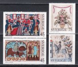 Suedia 1973 - Picturi folclorice, MNH