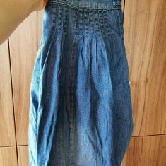 Blugi croiala larga bufanti femeie dama PAS Jeans masura 38 model hobo clown