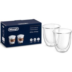 Set 2 pahare pentru cappuccino DeLonghi, 270 ml, DLSC311