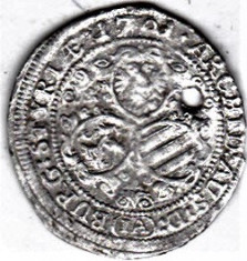 Austria Graz 3 Kreuzer 1701 IA argint, Leopold,moneda din salba foto