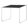 Pavilion pentru gradina/terasa, cu roti, cadru metalic, pliabil, negru, 3.02x3.02x2.5 m, ART