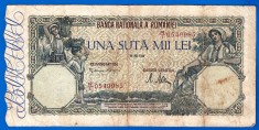 (14) BANCNOTA ROMANIA - 100.000 LEI 1946 (28 MAI 1946), FILIGRAN ORIZONTAL