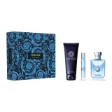 Set cadou Versace Pour Homme pentru bărbați EDT 100 ml + 150 ml gel de duș + EDT 10 ml