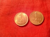 2 Monede 1 Ban 1952 1953 RPR bronz , F.Buna si UNC