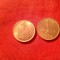 2 Monede 1 Ban 1952 1953 RPR bronz , F.Buna si UNC