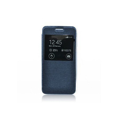 Husa Flip Carte S-View Etui Samsung J100 Galaxy J1 Blue