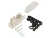 Conector D-Sub Tata 15 Pini 90&deg; Alb pentru Lipire pe Cablu ENCITECH
