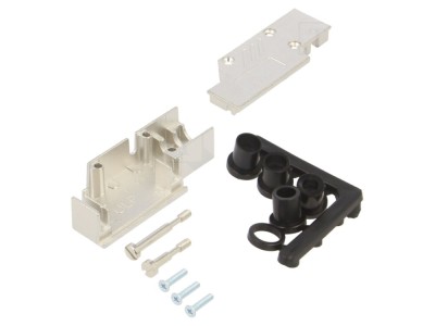 Conector D-Sub 15 pini, 90&amp;deg;, alb foto